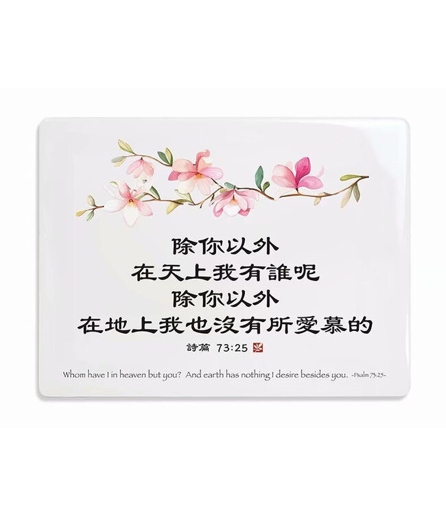 經文牌飾品 C2008 除你以外