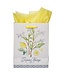 Rejoice Always White Lemon Medium Gift Bag - 1 Thessalonians 5:16 | 中型禮物袋