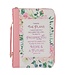 Plans Pink Bouquet Faux Leather Fashion Bible Cover - Jeremiah 29:11 | 仿皮聖經套