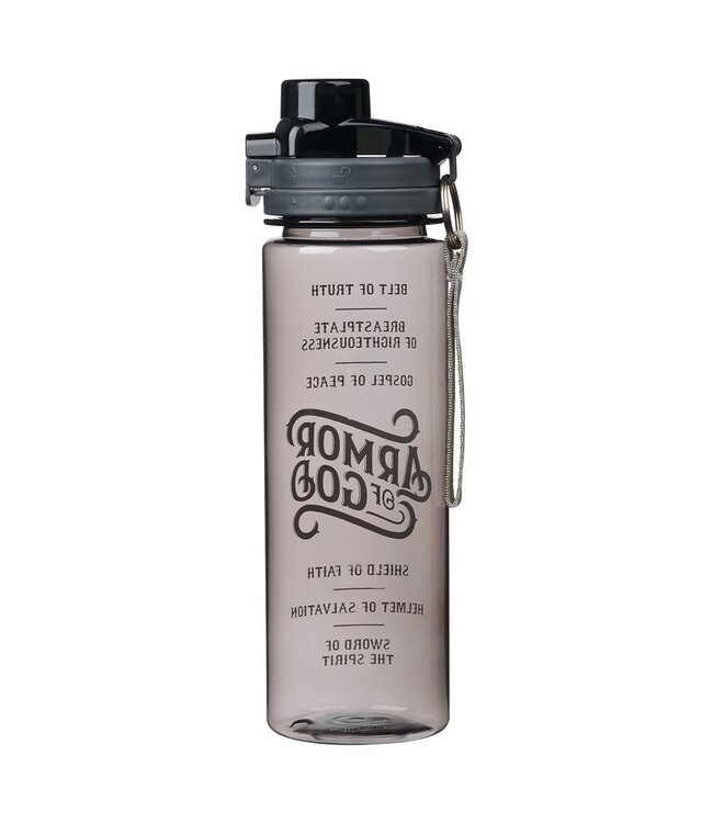 Armor of God Plastic Water Bottle in Black - Ephesians 6:10 - 18 | 塑膠便攜水瓶