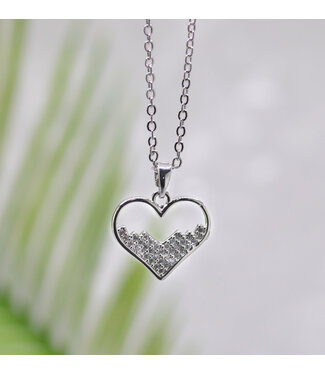 Eden Merry Jewelry Grace Collection - Heart Crystal Necklace | 【恩典系列】水晶心項鍊
