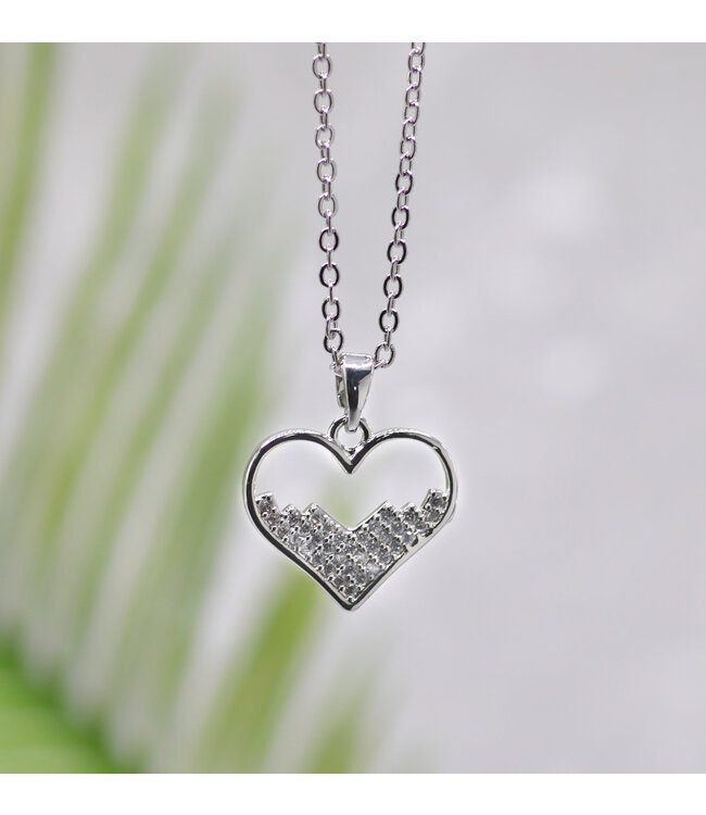 Grace Collection - Heart Crystal Necklace | 【恩典系列】水晶心項鍊