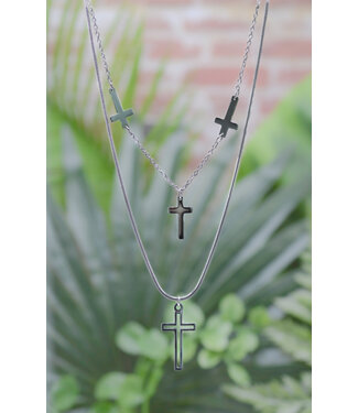 Eden Merry Jewelry Stainless Steel Collection - 18'' Double Chain Necklace | 18" 不銹鋼雙項鍊