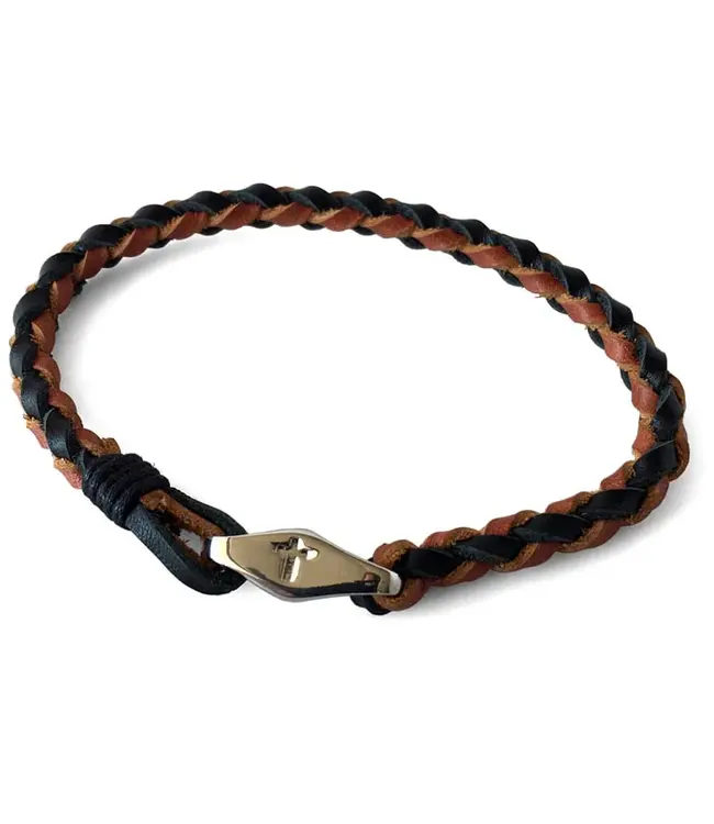 Leather Bracelet Collection - Braided Cross Bracelet | 真皮編織十字架手鍊