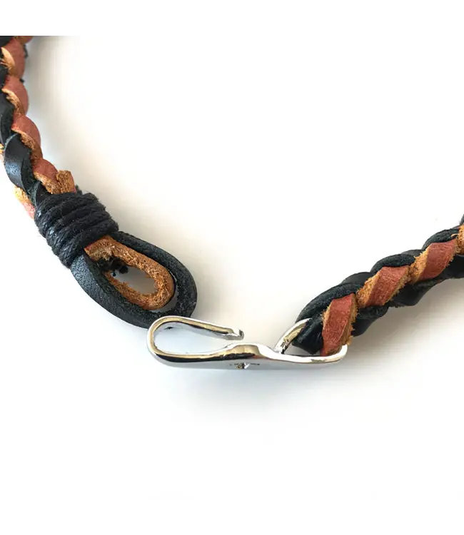 Leather Bracelet Collection - Braided Cross Bracelet | 真皮編織十字架手鍊