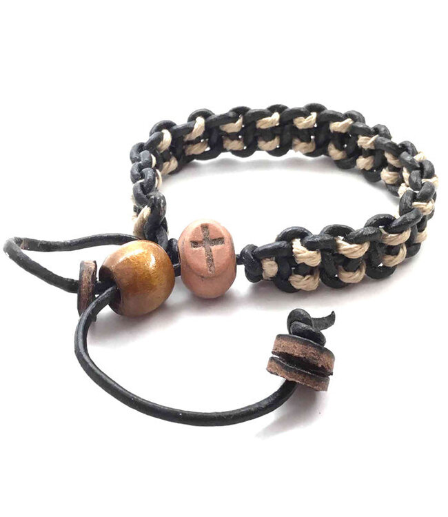 Adjustable Cross Bead Bracelet | 可調節十字架珠手鍊