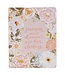Peach Floral Margo Collection Faux Leather King James Version Note-taking Bible - Proverbs 31:25