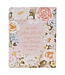 Peach Floral Margo Collection Faux Leather King James Version Note-taking Bible - Proverbs 31:25