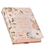 Peach Floral Margo Collection Faux Leather King James Version Note-taking Bible - Proverbs 31:25