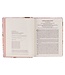 Peach Floral Margo Collection Faux Leather King James Version Note-taking Bible - Proverbs 31:25