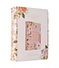 Peach Floral Margo Collection Faux Leather King James Version Note-taking Bible - Proverbs 31:25