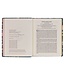 Teal Floral Ally Collection Large Print Faux Leather King James Version Note-taking Bible - Matthew 22:37