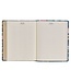 Teal Floral Ally Collection Large Print Faux Leather King James Version Note-taking Bible - Matthew 22:37