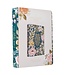 Teal Floral Ally Collection Large Print Faux Leather King James Version Note-taking Bible - Matthew 22:37