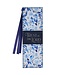 Trust in the Lord Blue Botany Faux Leather Bookmark - Proverbs 3:5 | 仿皮革書簽