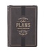 The Plans Charcoal Faux Leather Classic Journal with Zipper Closure - Jeremiah 29:11 | 拉鍊式仿皮面筆記本