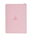 Under His Wings Pink Faux Leather Classic Journal with Zipper Closure - Psalm 91:4 | 拉鍊式仿皮面筆記本