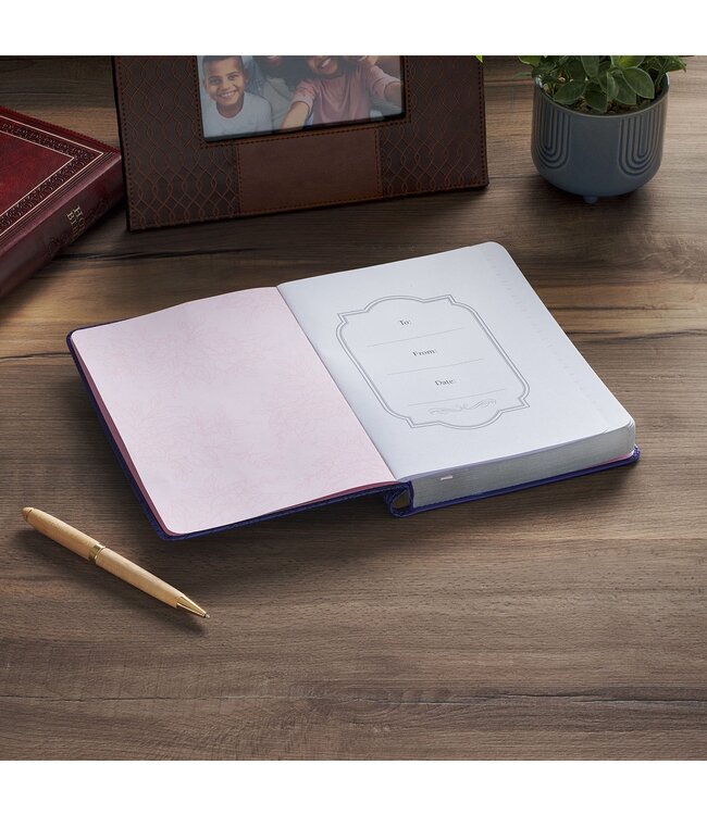 Noble Things Purple Faux Leather Classic Journal with Pen Holder - Proverbs 31:29 | 仿皮經典日記本 (附筆套)