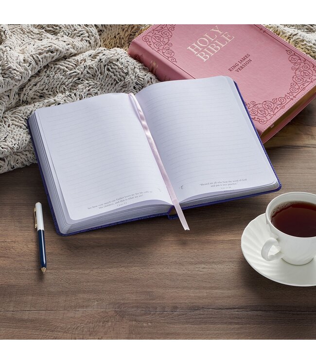 Noble Things Purple Faux Leather Classic Journal with Pen Holder - Proverbs 31:29 | 仿皮經典日記本 (附筆套)