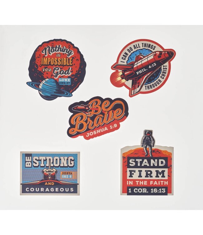 Be Brave Sticker Set - Joshua 1:9 | 防水貼紙套裝