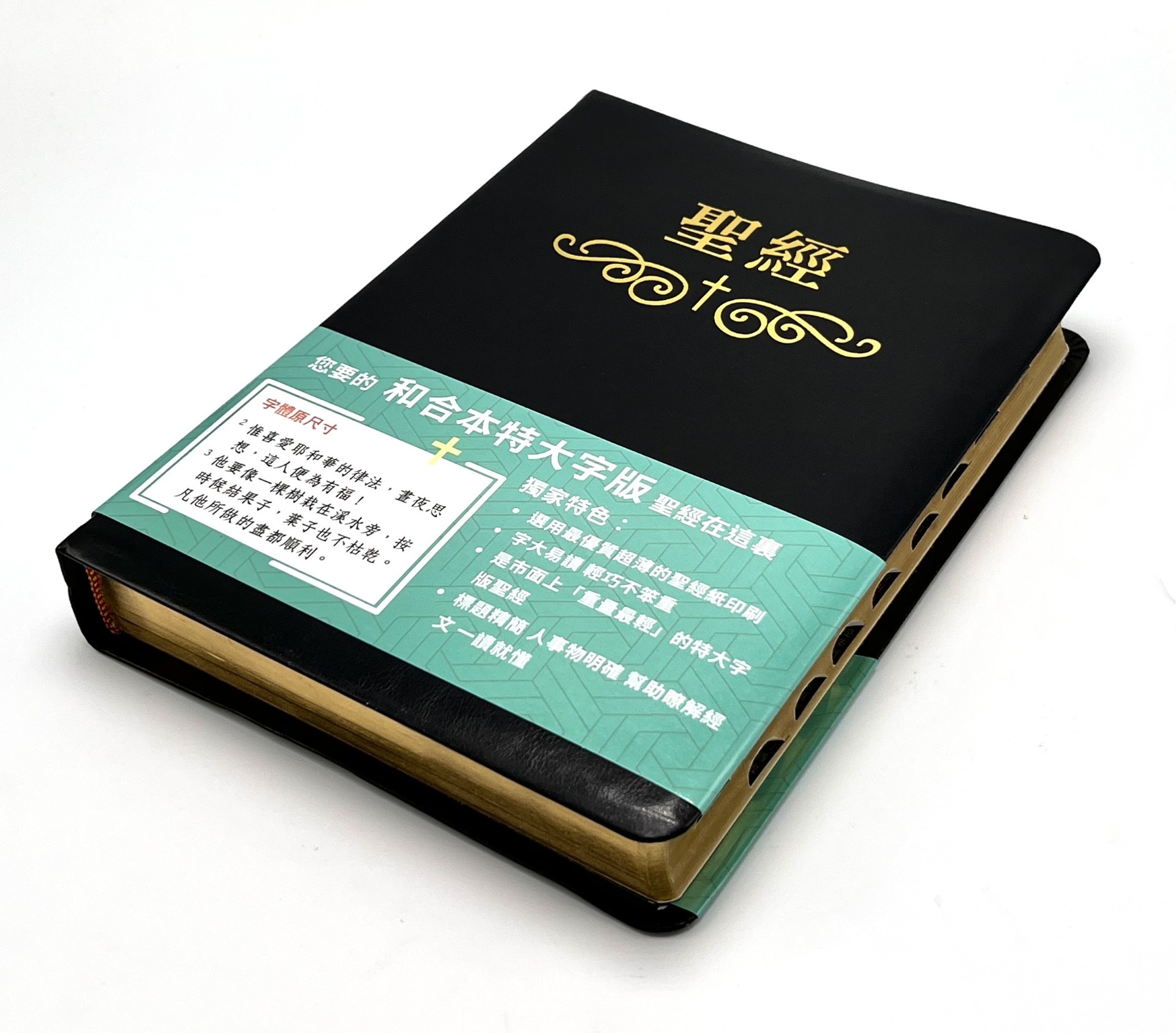 聖經：和合本(黑色燙金大字紅字索引精裝)/圣经：和合本(黑色烫金大字红字索引精装 基道BOOKFINDER - 聖經和合本．大字版．黑色精裝燙金．紅字．姆