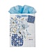 Love Blue Mosaic Tile Large Portrait Gift Bag - John 3:16 | 禮物袋——大