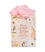 Strength and Dignity Pink Floral Large Portrait Gift Bag - Proverbs 31:25 | 禮物袋——大