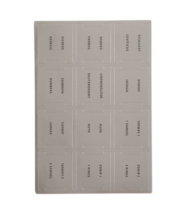 Bible Indexing Tabs for Silver Gilt-edged Bibles