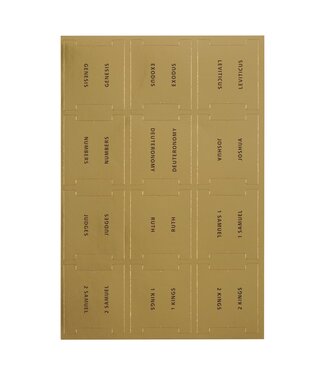 Christian Art Gifts Bible Indexing Tabs for Gold Gilt-edged Bibles