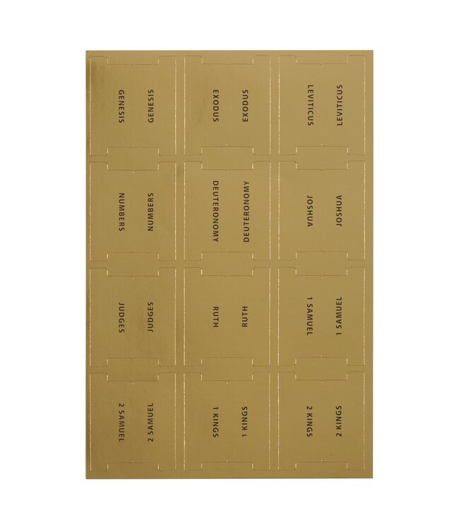 Bible Indexing Tabs for Gold Gilt-edged Bibles