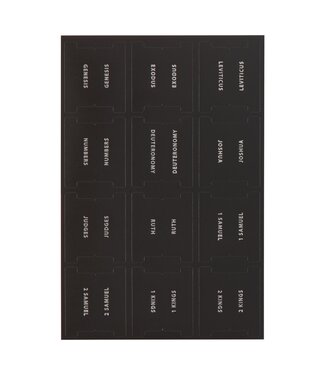 Christian Art Gifts Black and Silver Bible Indexing Tabs