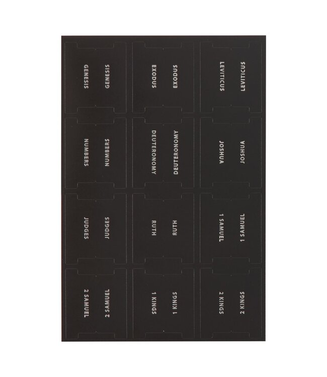 Black and Silver Bible Indexing Tabs