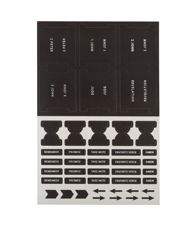 Black and Silver Bible Indexing Tabs