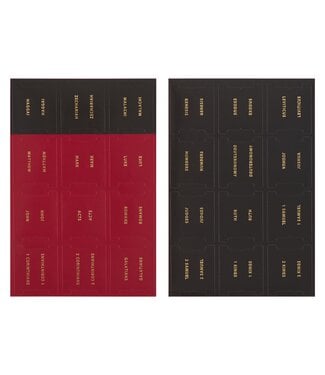 Christian Art Gifts Black and Red Old and New Testament Bible Indexing Tabs