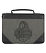 Be Strong in the Lord Black and Gray Lion Faux Leather Classic Bible Cover - Ephesians 6:10 | 仿皮拉鏈聖經套