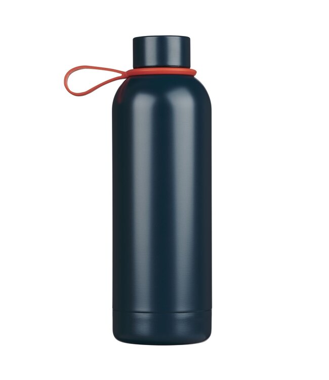 Strong and Courageous Blue Stainless Steel Water Bottle - Joshua 1:9 | 不銹鋼保溫水壺