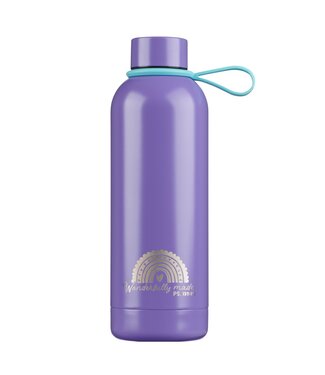 Christian Art Gifts Wonderfully Made Stainless Steel Water Bottle with Stickers - Psalm 139:14 | 不銹鋼保溫水壺
