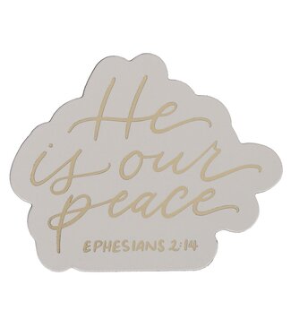 Christian Art Gifts He is Our Peace Magnet - Ephesians 2:14 | 冰箱貼