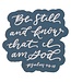 Be Still and Know Teal Magnet - Psalm 46:10 | 冰箱貼