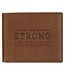 Be Strong and Steadfast Chestnut Brown Full Grain Leather Wallet - Deuteronomy 31:6 | 真皮皮革錢包
