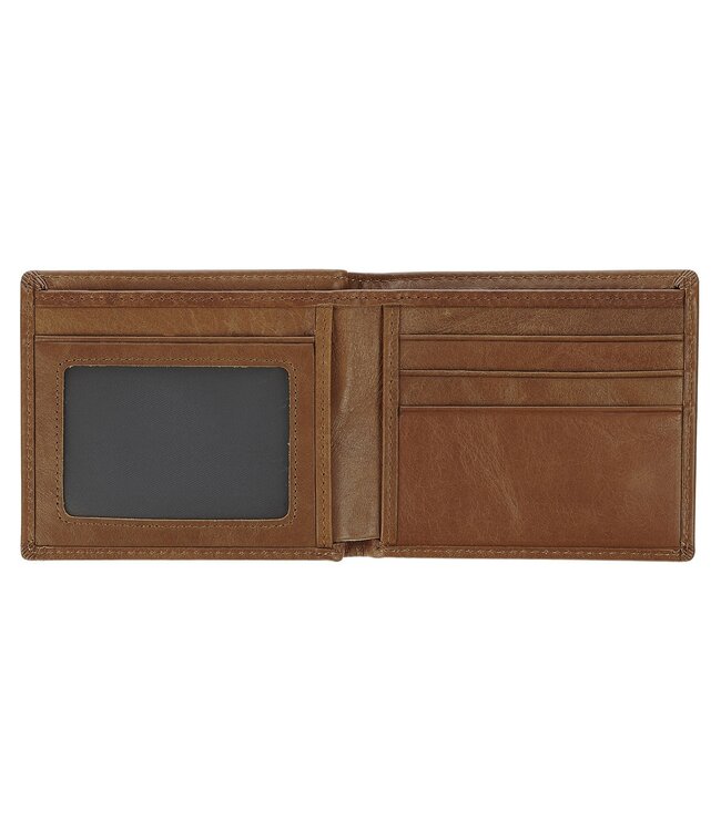 Be Strong and Steadfast Chestnut Brown Full Grain Leather Wallet - Deuteronomy 31:6 | 真皮皮革錢包