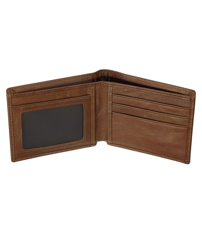Be Strong and Steadfast Chestnut Brown Full Grain Leather Wallet - Deuteronomy 31:6 | 真皮皮革錢包