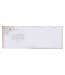 Mr. & Mrs. Peachy-pink Floral Faux Leather Medium Wedding Guest Book - 1 John 4:19 | 仿皮中型婚禮嘉賓留言簿