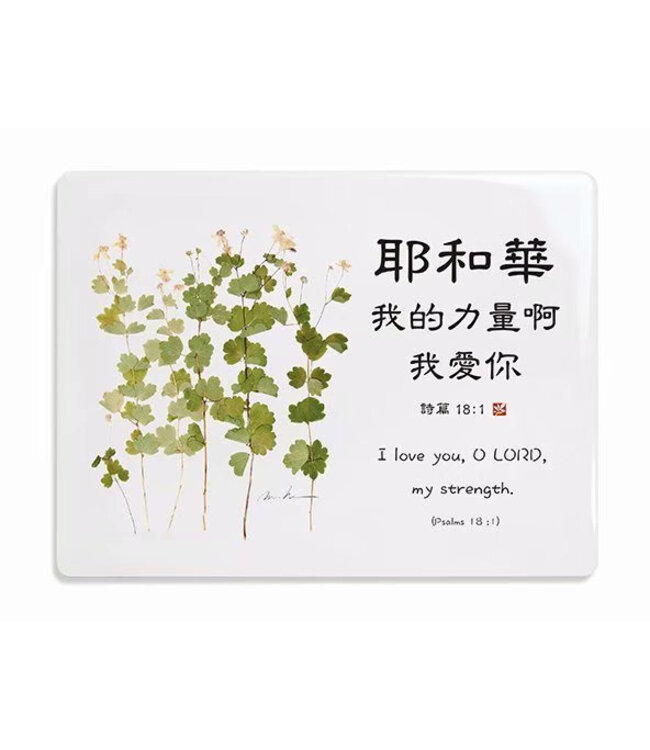 經文牌飾品 C2006 耶和華我的力量啊