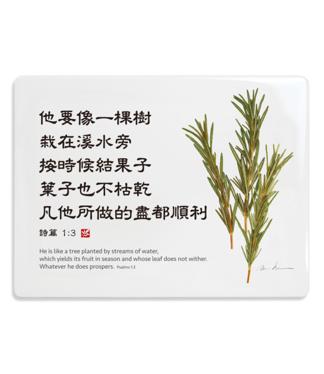 經文牌飾品 C2018 他要像一棵樹