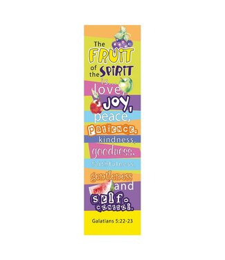 Christian Art Gifts Fruit of the Spirit Sunday School/Teacher Bookmark Set - Galatians 5:22-23 Bookmarks | 主日學/教師書籤套裝（一包10張）