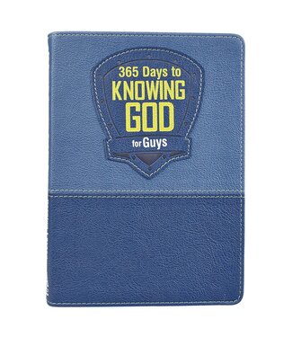 Christian Art Gifts 365 Days to Knowing God for Guys Devotional - Faux Leather Edition