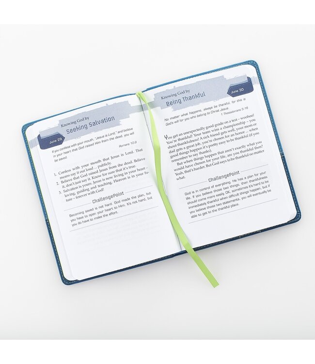 365 Days to Knowing God for Guys Devotional - Faux Leather Edition