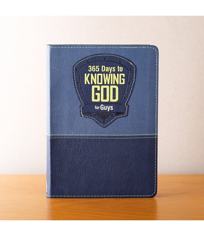 365 Days to Knowing God for Guys Devotional - Faux Leather Edition