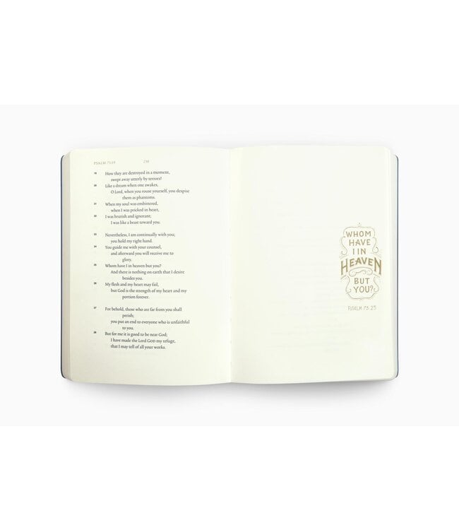 ESV Illuminated Scripture Journal: Psalms-Blue Softcover